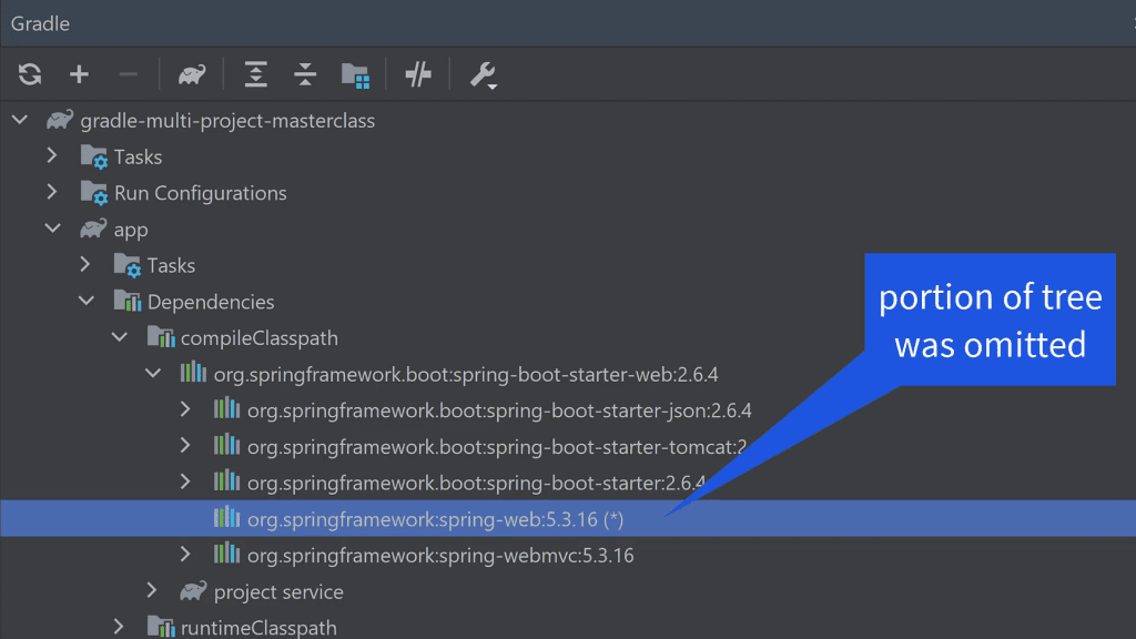 Ommitted dependencies