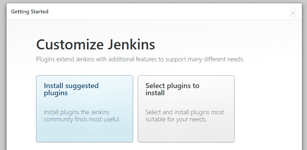 Jenkins wizard
